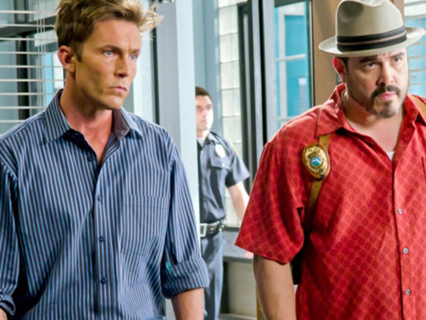 Desmond Harrington (l.) als Detective "Joseph Quinn" in der US-Serie "Dexter"