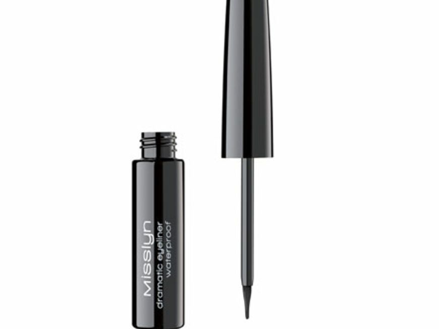 "Dramatic Eyeliner Waterproof" von Misslyn, ca. 6 Euro, ab September 2012 erhältlich. Hier im <a href="http://shop.ok-magazin.de/misslyn-augenmakeup-eyeliner-1-0-stueck,ryv7ojxfqikchgda,i" target="_blank">OK!-Shop</a> können Sie das Produkt kaufen