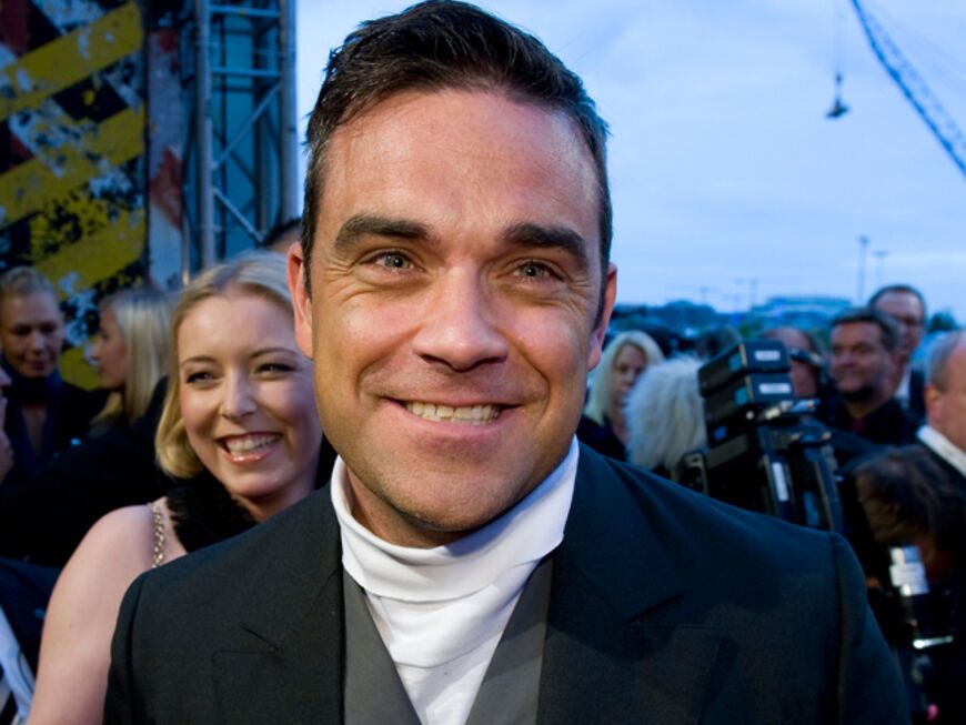 Robbie Williams strahlte wie ein Honigkuchenpferd´ 