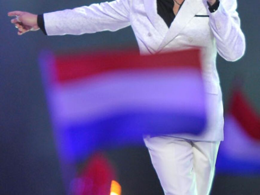 Jan Dulles von "3JS" wollte die Niederlande ins Finale singen, allerdings schaffte er es nicht Jury und Publikum zu überzeugen