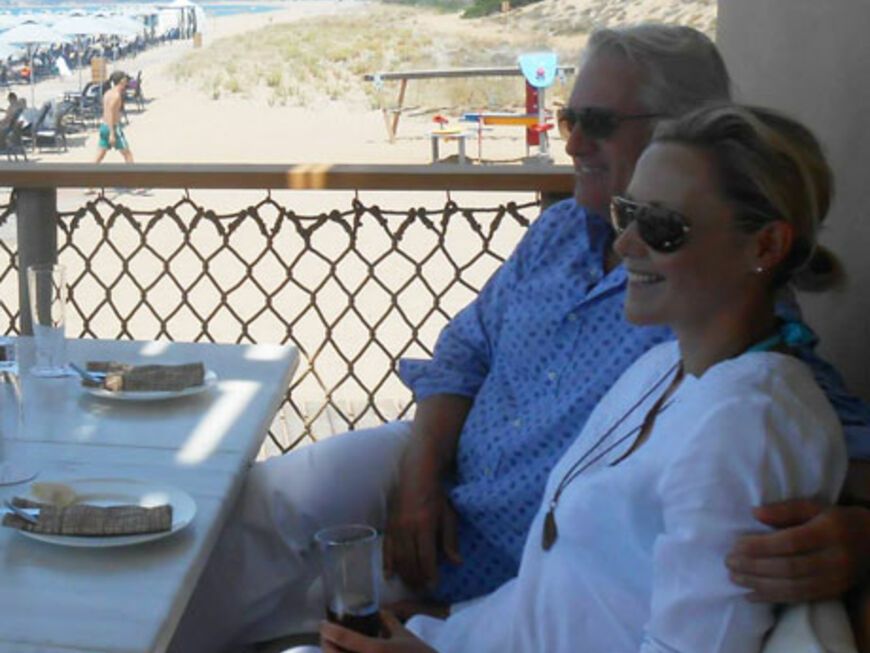 Bettina Wulff beim Relaxen mit ihrem neuen Freund Stefan Schaffelhuber in Griechenland
