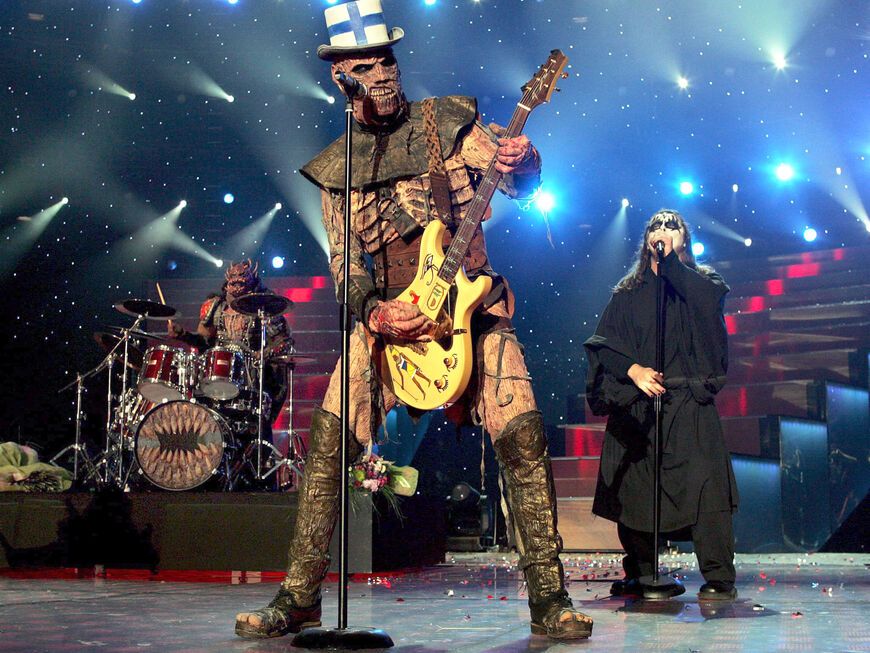 Lordi - die finnische Hard-Rock Band sorgte beim 'ESC 2006' für großes Aufsehen. Mit ihrer speziellen Mischung aus Hard-Rock und elektrischen Klängen schafften es die Zombies mit´  292 Punkten auf den verdienten ersten Platz