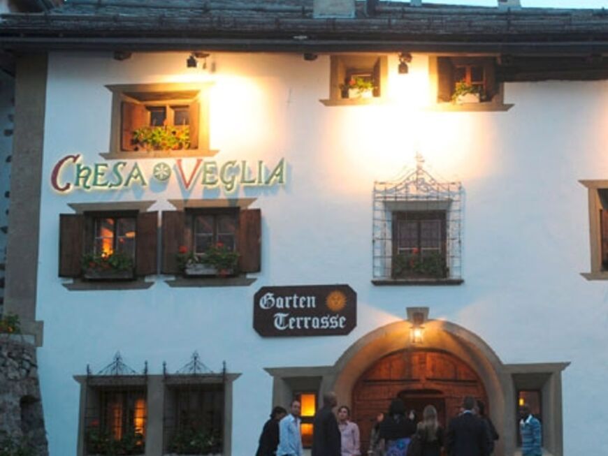 Im Restaurant "Chesa Veglia" wurde am 11. Juni vorgefeiert