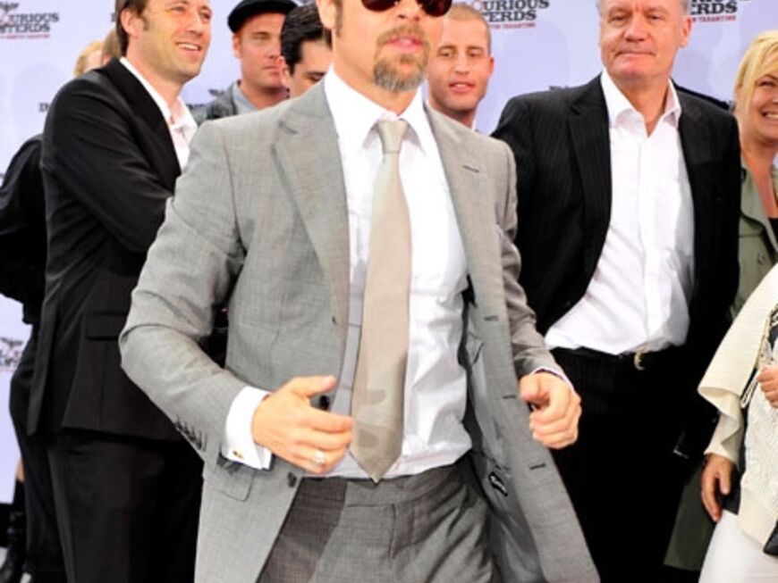 "Ihr habt ein paar sehr gute Schauspieler hier in der Stadt", lobt Brad Pitt seine Kollegen
