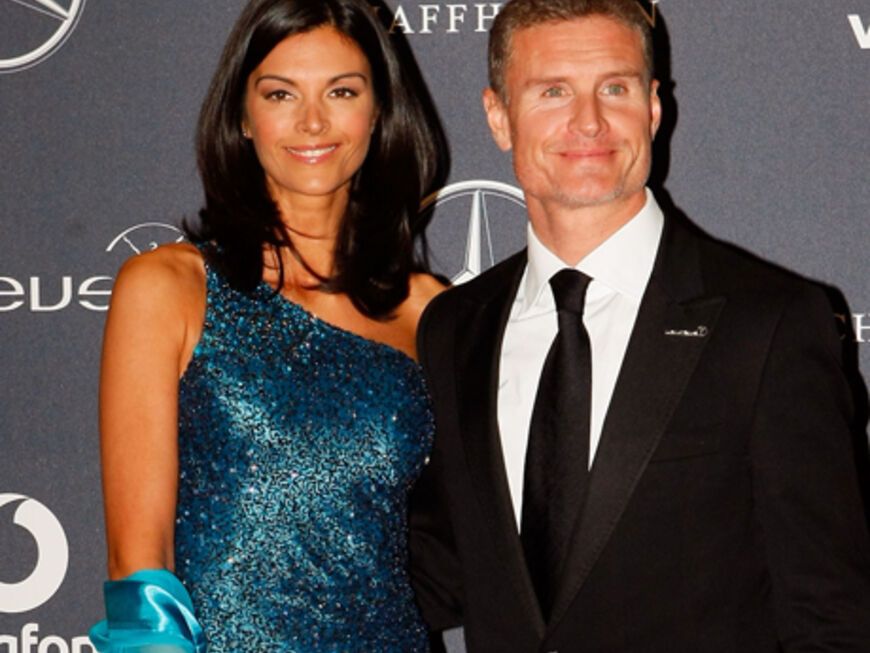 Formel 1-Fahrer David Coulthard und seine Verlobte Karen Minier