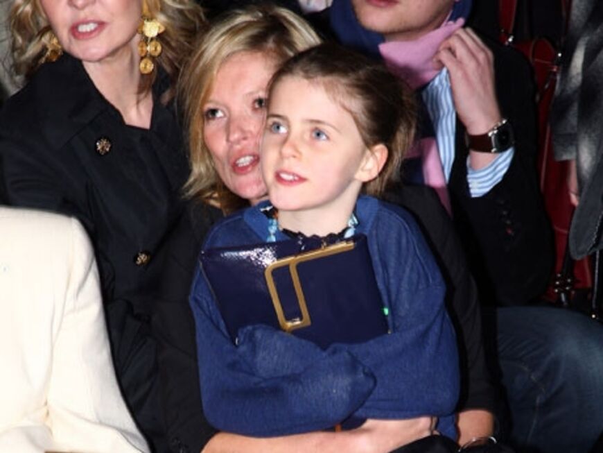 Auch Kate Moss und ihre Tochter Lila Grace waren dabei