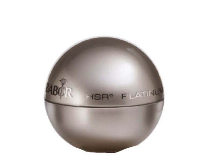 Schenkt ein ebenmäßiges Hautbild: "HSR Platinum Cell Reactivating Cream Rich" von Babor, 50 ml ca. 120 Euro