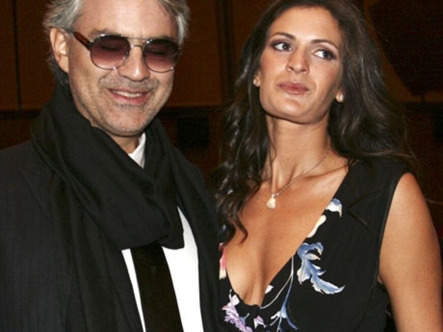 Andrea Bocelli mit seiner Freundin Veronica Berti