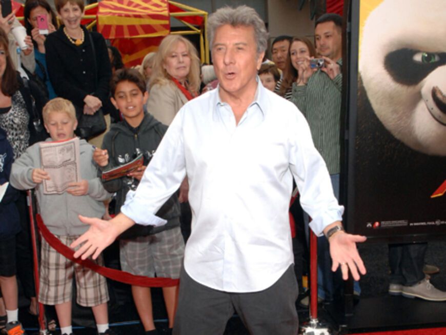 Dustin Hoffman war von so viel Fanpower am Roten Teppich überwältigt