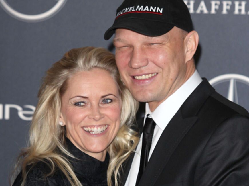 Der ehemalige Boxer Axel Schulz mit seiner Frau