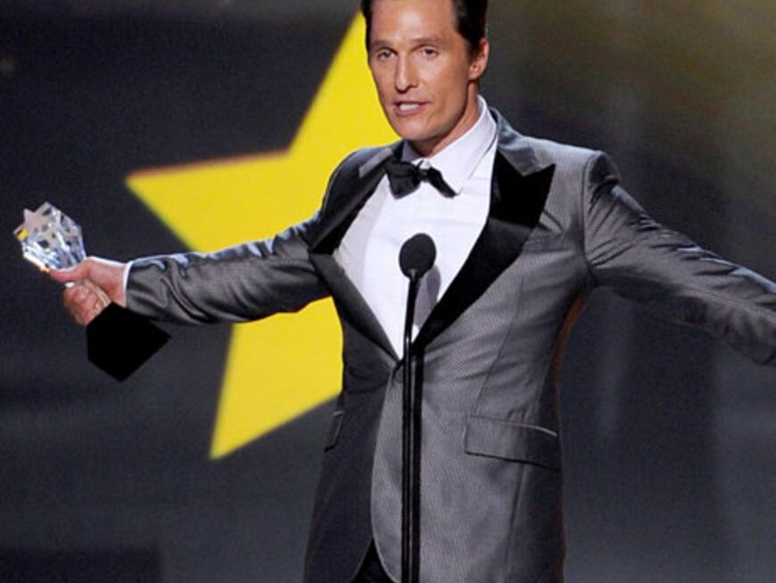 "Bester Schauspieler" wurde Matthew McConaughey für´ "Dallas Buyers Club". Damit sichert er sich große Chancen für den Oscar