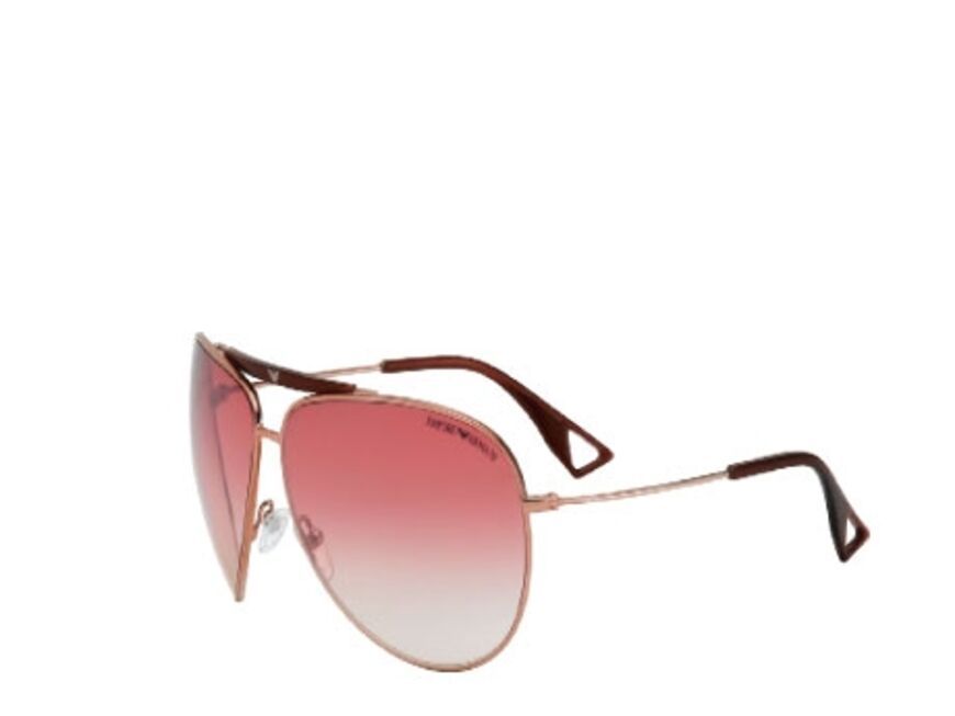 Für Aspen: Sonnenbrille im Flieger-Look von Emporio Armani, ca. 160 Euro