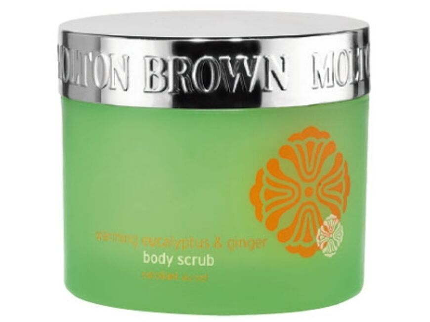 Tolle Haut: Body Scrub - Warming Eucalyptus & Ginger von Molton Brown, 300 g ca. 42 Euro
