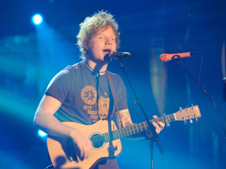 Ed Sheeran live bei der Preisverleihung