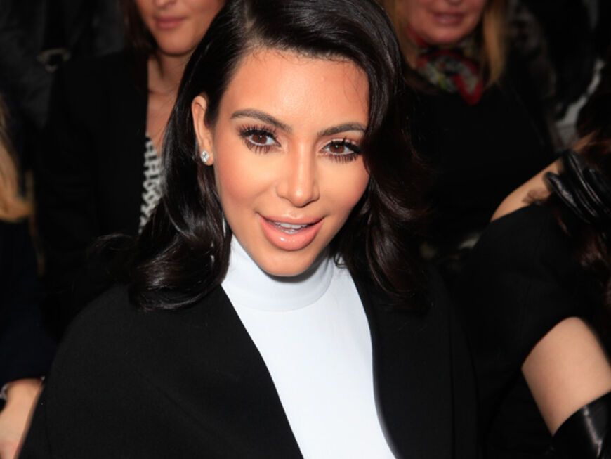 Sie durfte in Paris natürlich nicht fehlen: die schwangere Kim Kardashian