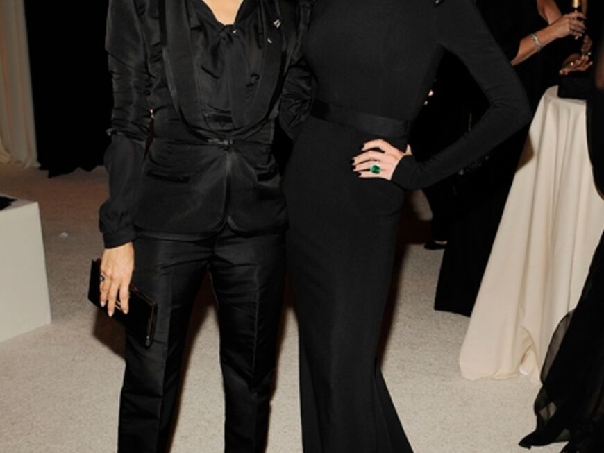 Black ist beautiful: Eva Longoria und Victoria Beckham
