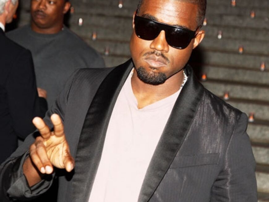 Sänger Kanye West schien nicht bester Laune zu sein