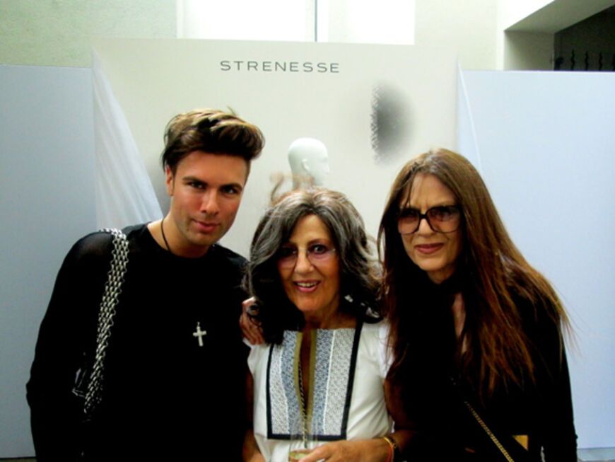 Ich mit Angelica Blechschmidt (Ex-Vogue-Chefredakteurin) und Natali Acatrini (Strenesse-Chefdesignerin)