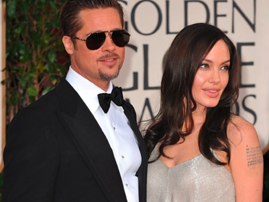 Sorgten für Jubel auf dem Roten Teppich: Hollywood-Glamour-Paar: Brad Pitt und Angelina Jolie.