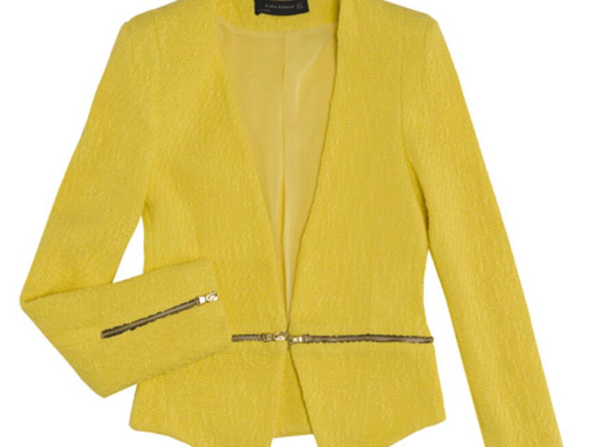 Bringt Gwen Stefani zum Leuchten: Jacke von Zara, ca. 100 Euro