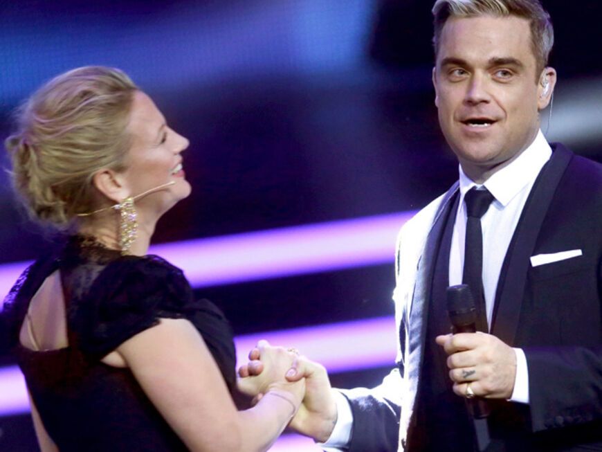 Alte Bekannte! Barbara Schöneberger und Robbie Williams treffen sich irgendwie ständig´ 