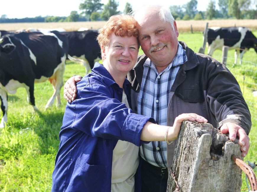Dieter ist stolz: „Ich bin froh, dass das mit Renate und dem Vieh so gut harmoniert"