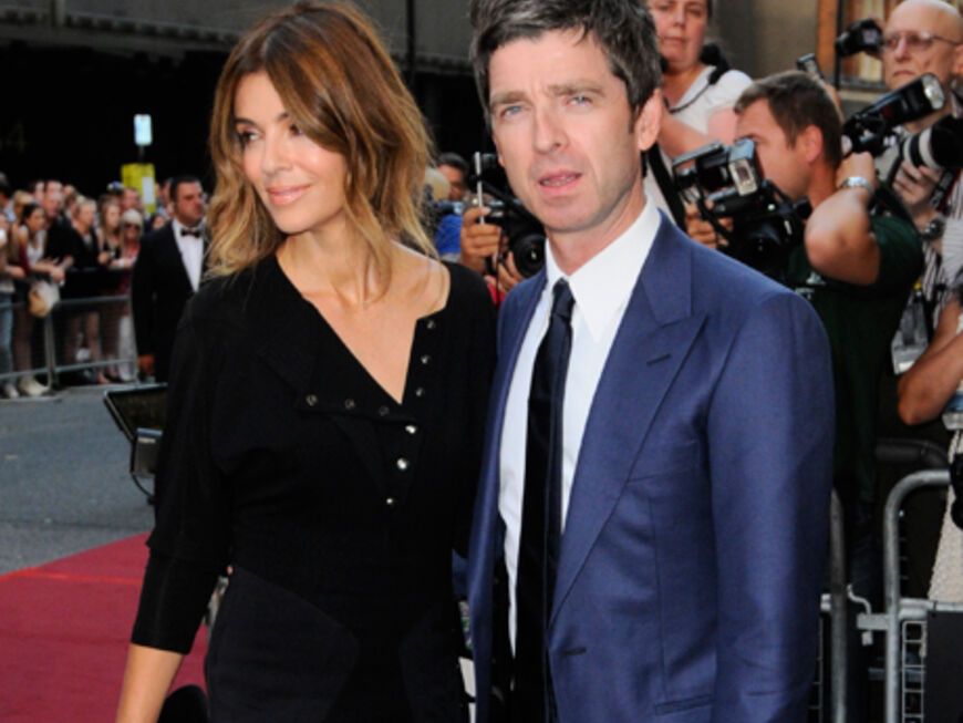 Auch die einstige Brit-Pop-Konkurrenz war zugegen: Oasis-Star Noel Gallagher mit seiner Gattin Sarah McDonald