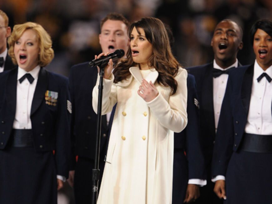 "Glee"-Star Lea Michele performte gemeinsam mit einem Gospel-Chor