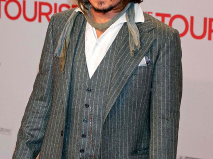 Cool: Johnny Depp auf dem roten Teppich