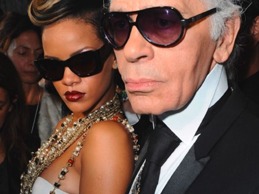Ein schönes Erinnerungsbild: Karl Lagerfeld und Rihanna