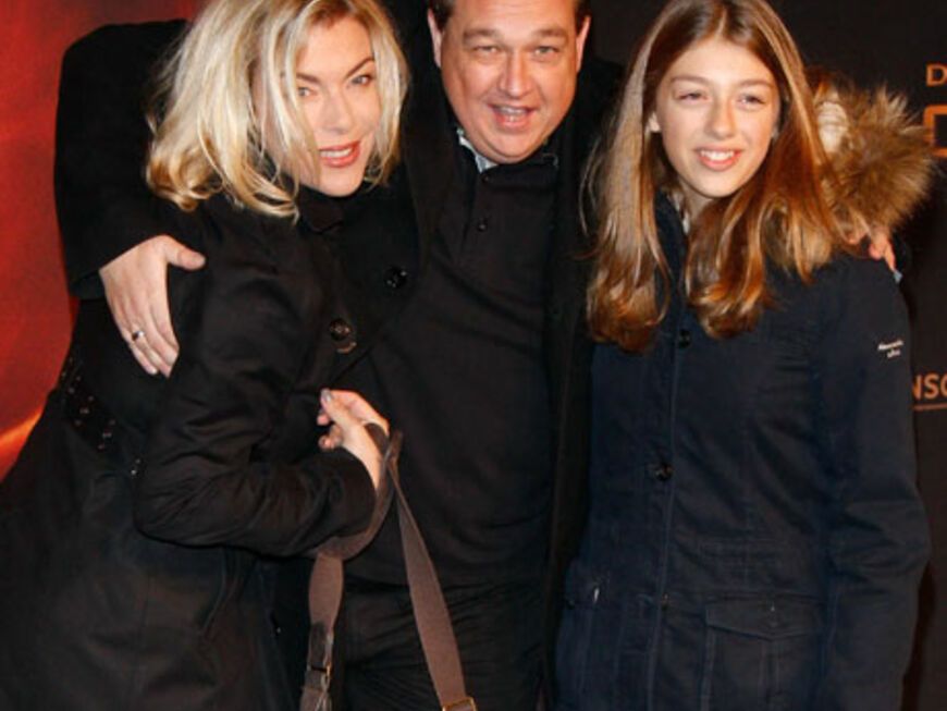 Familienausflug: Comedian Oliver Kalkofe mit Ehefrau Connie und Tochter Celina