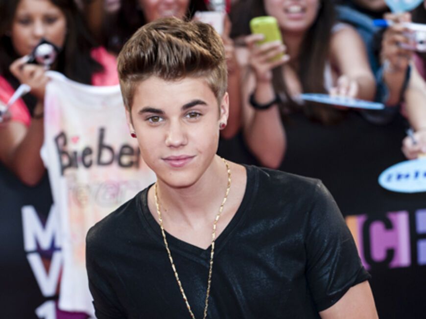 Und auch Selenas Liebster war da: Teenie-Star Justin Bieber