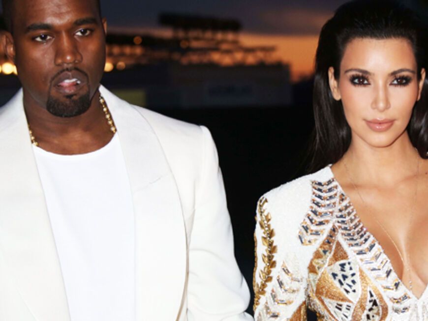 Star-Auflauf in der Abenddämmerung: Promi-Paar´ Kanye West und Kim Kardashian ´ 