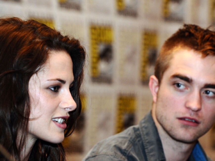 Traumpaar: Kristen Stewart und Robert Pattinson stellten in San Diego ihren neuen Film "Twilight: Breaking Dawn" vor