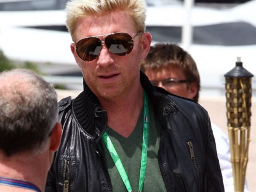 Boris Becker besuchte das Formel-1-Rennen