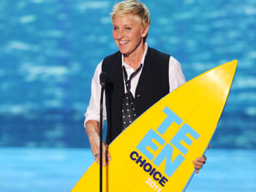 Auch bei den Teenagern beliebt: Talk-Queen Ellen DeGeneres. Sie wurde zur "Besten Comedian" gewählt