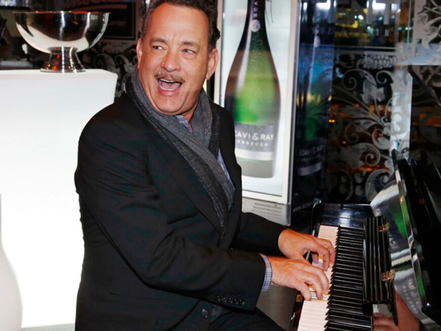 Tom Hanks gab am Piano sein Bestes