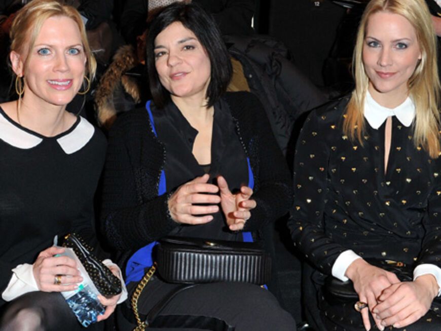 Bei der Show von Rena Lange saßen Tamara Graefin von Nayhauss, Jasmin Tabatabai und Judith Rakers in der Front-Row