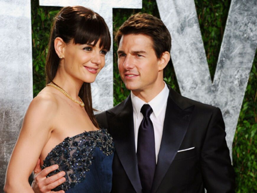 Strahlten in die Kameras: Katie Holmes und Tom Cruise