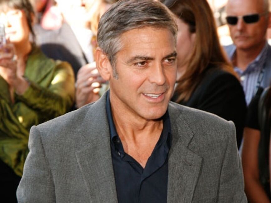 Auch er war vor wenigen Tagen noch in Venedig unterwegs: George Clooney. Er kam diesmal aber ohne Freundin Elisabetta Canalis