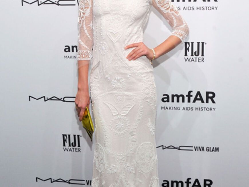 Und auch das deutsche Topmodel Toni Garrn war in New York vertreten