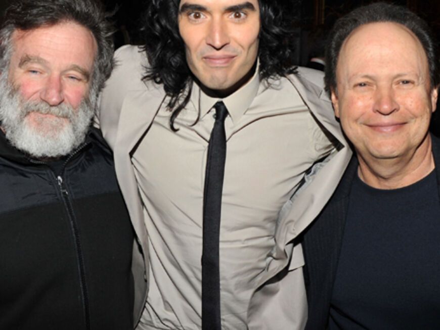 Cooles Comedy-Trio: Robin Williams, Russell Brand und Billy Crystal