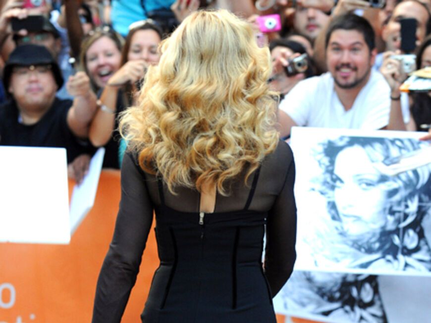 Auch von hinten ein Hingucker: Madonna