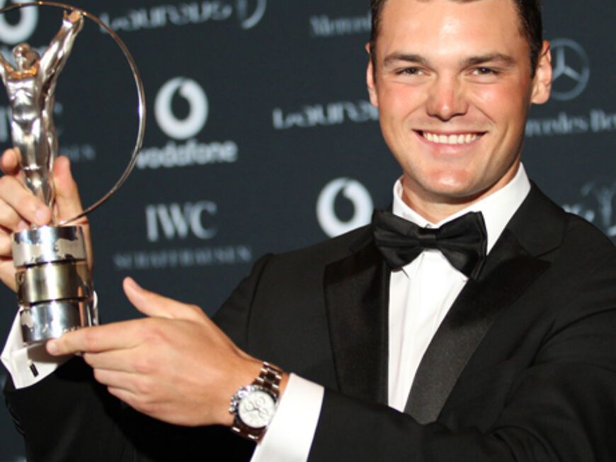 In der Kategorie „Durchbruch des Jahres“ wurde der deutsche Profi-Golfer Martin Kaymer ausgezeichnet. Der 26-Jährige wird derzeit auf Platz 2 der Weltrangliste im Golf geführt
