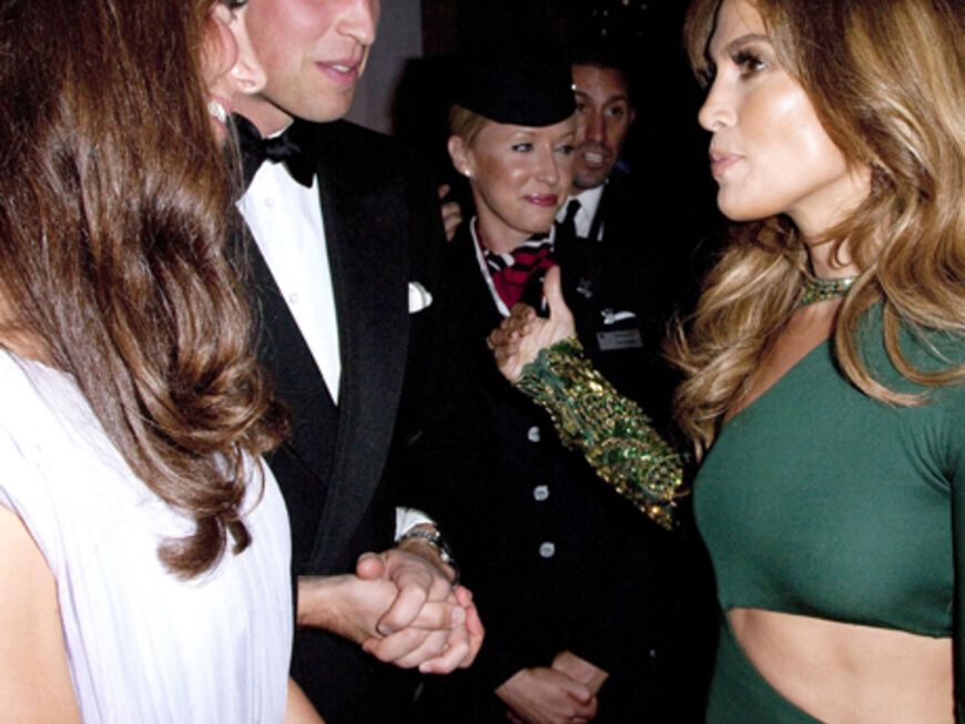 Popstar meets Royals: Jennifer Lopez mit Kate und William
