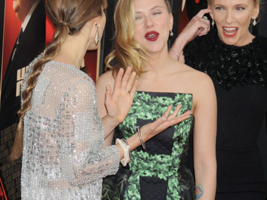 Scarlett Johansson und Jessica Biel in Plauderlaune