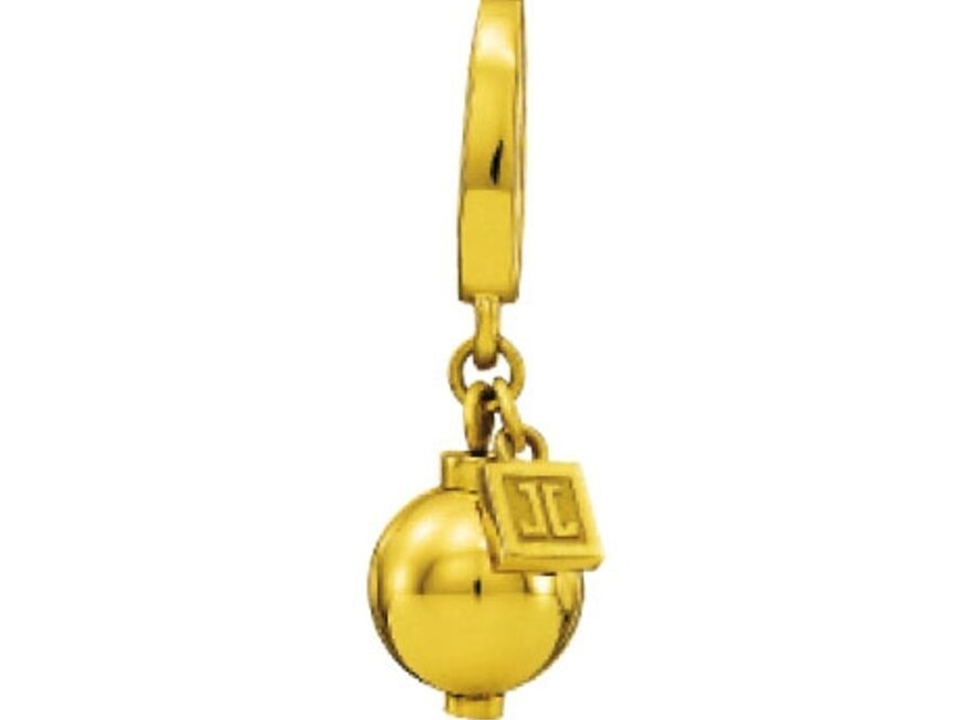 Goldkugel mit Logo-Plättchen von Jette Joop, ca. 190 Euro 
