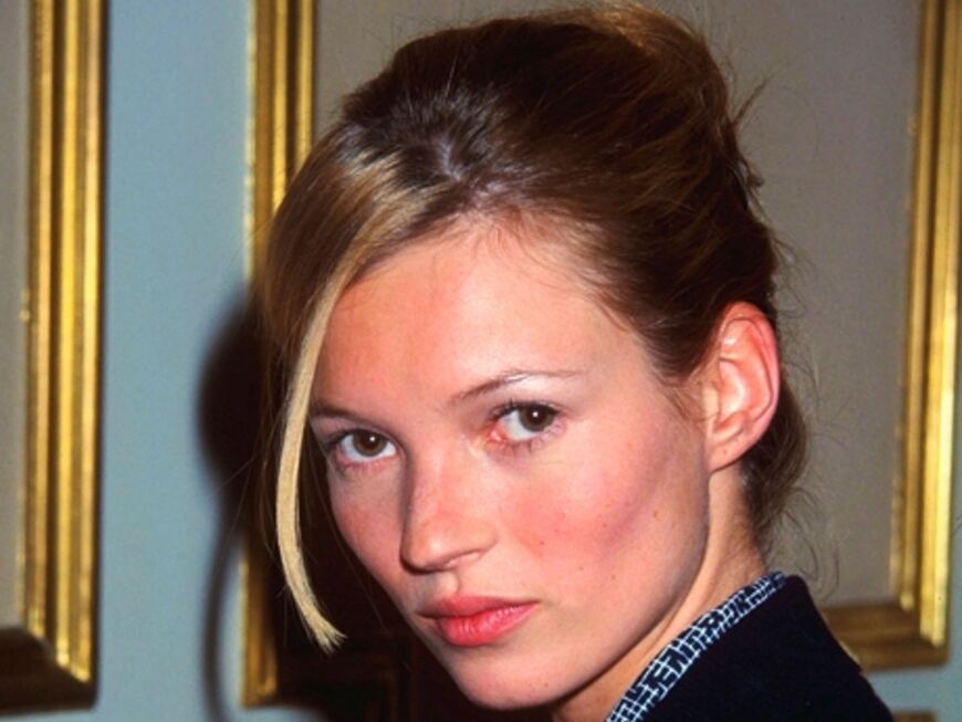 Topmodel Kate Moss - bereits mit 14 wurde sie am New Yorker JFK Flughafen von einer Modelagentur entdeckt