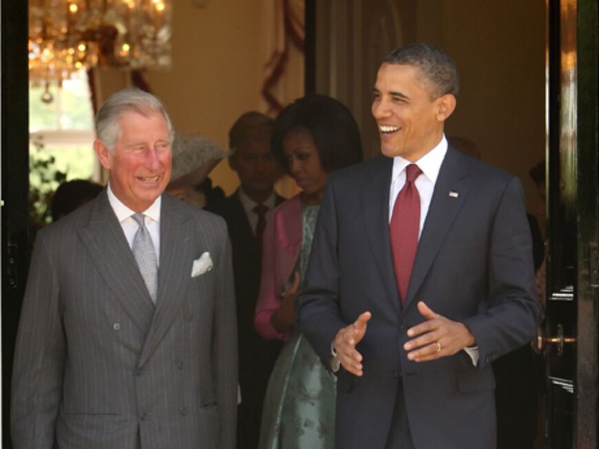 Auch mit Prinz Charles versteht sich Barack Obama bestens