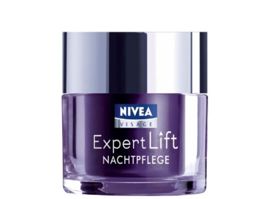 Beruhigt und entspannt: "Expert Lift Nachtpflege" von Nivea Visage, 50 ml ca. 18 Euro